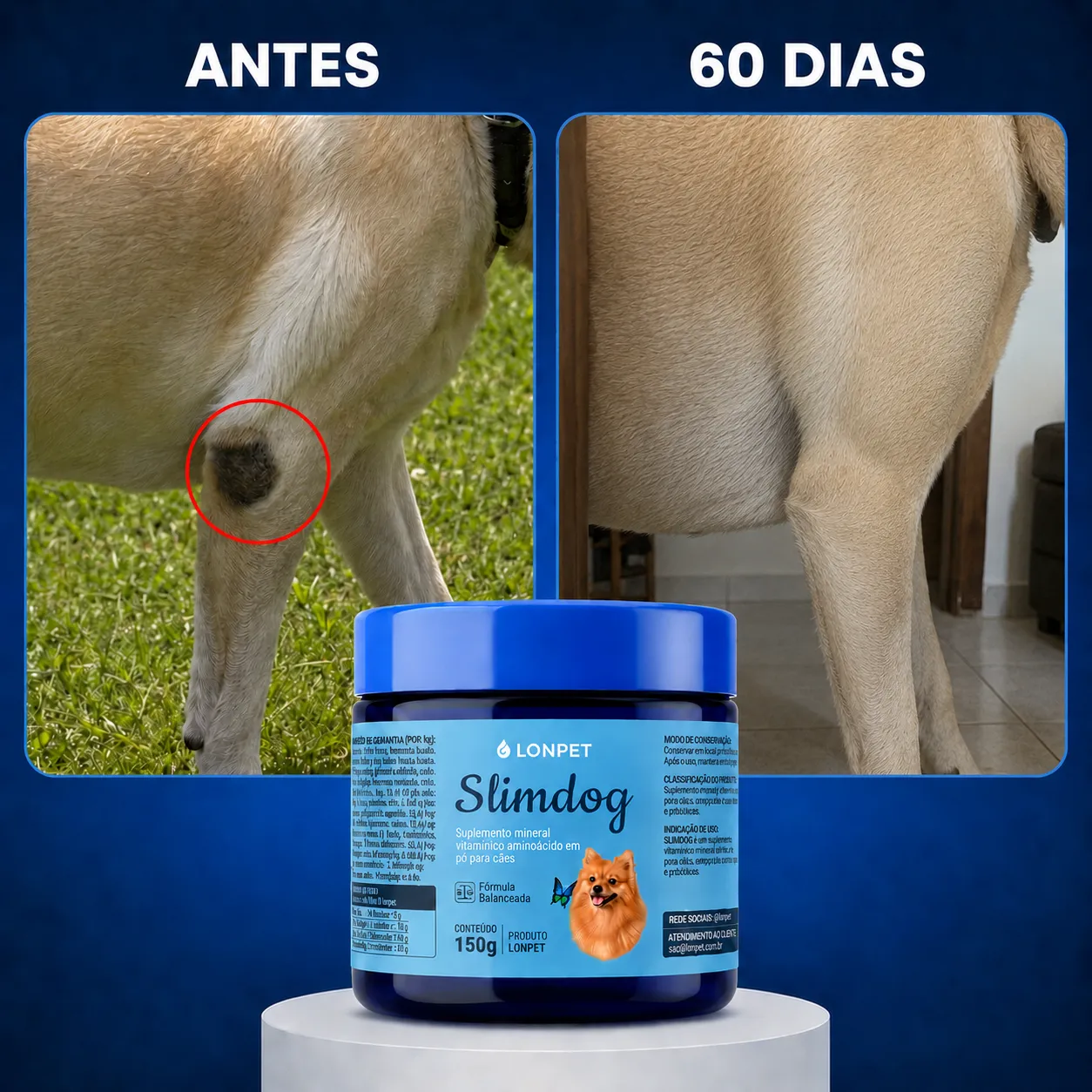 Antes e depois — Patas