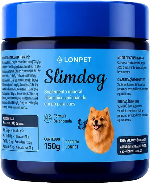 Kit com 1 pote (150 g) de Slimdog
